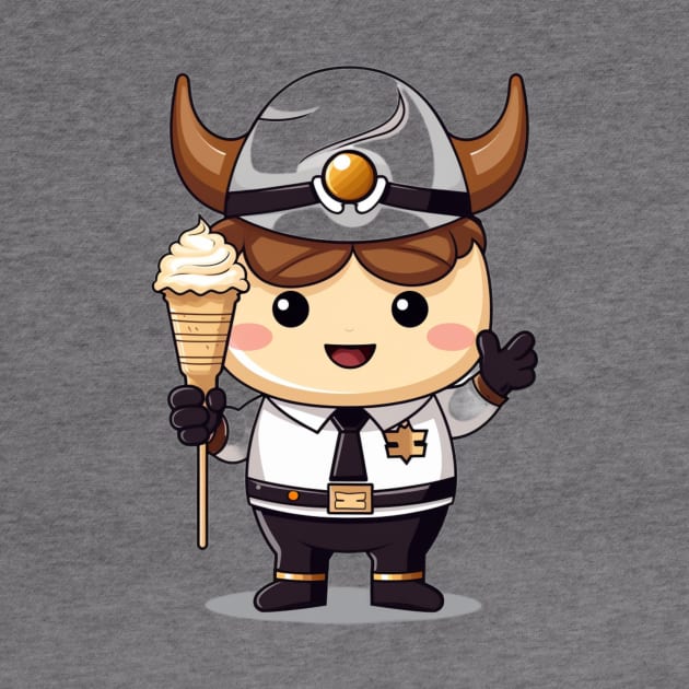 kawaii ice cream cone junk food T-Shirt cute  funny by nonagobich